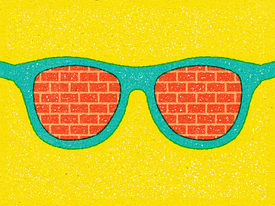 Sunblocked advertising conceptual distress experiment illustration personal progress retro texture