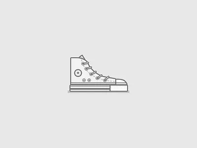Chuck Taylors chuck taylors chucks converse hi tops illustration line art shoes vector vintage