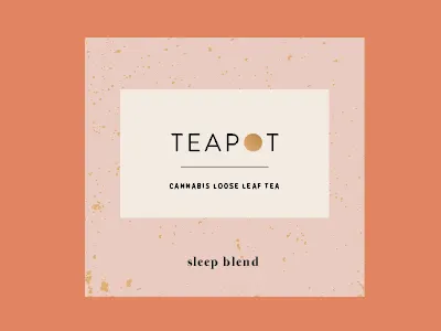 Teapot cannabis loose leaf marijuana pot tea teapot