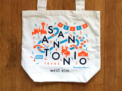 West Elm Tote Bag bag fiesta san antonio tote west elm