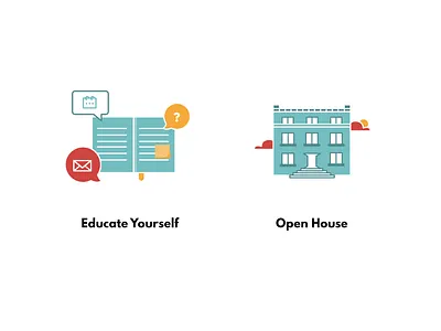 Illustrations chicago children colorful education illustration montessori open house