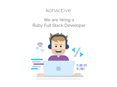 We're Hiring! agency dev developer full hiring job kohactive opening ruby stack startup