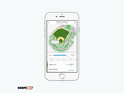 Score Big - iOS deisgn game ios tickets