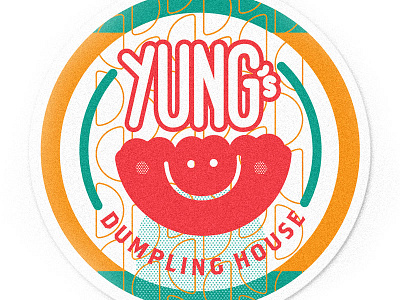 Potsticker Coaster asian coaster dumpling potsticker smile