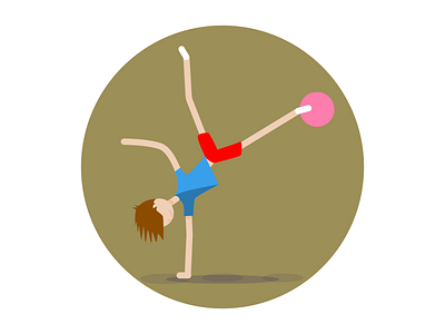 Hand Stand ball boy futbol illustration illustrator lucschwab play soccer