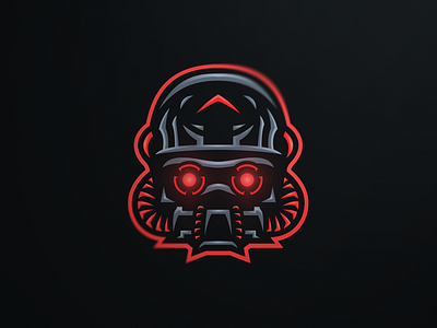 Aimlock Mascot logo aim branding lock logo mascot mask