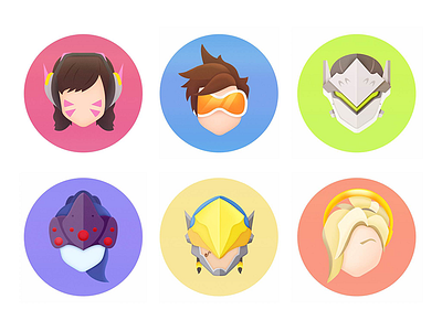 Overwatch Heroes blizzard dva games genji mercy overwatch pharah tracer widowmaker