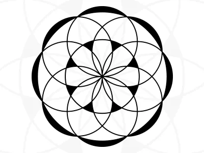 Free Round Mandala - Made from circles coloring for adults coloring page design downloadpattern floral free mandala meditation round vector zen zentangle