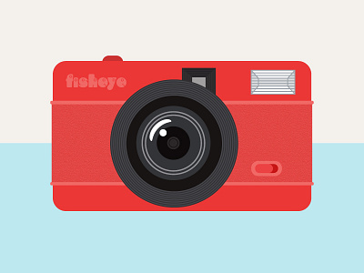 Lomography Fisheye One camera fisheye fun illustration illustrator lomography photography red vector