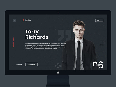 Portfolio Website awwwards business dark design flat portfolio promo typography ui ux web website