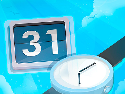 Time calendar concept day light moon number passing time time watch watch hands