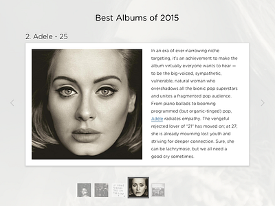 DailyUI - #063 - Best of 2015 063 2015 adele album album cover best of dailyui minimal