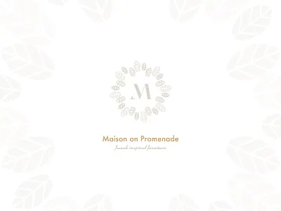 Maison on Promenade brand decorations feathers home logo shabby chic