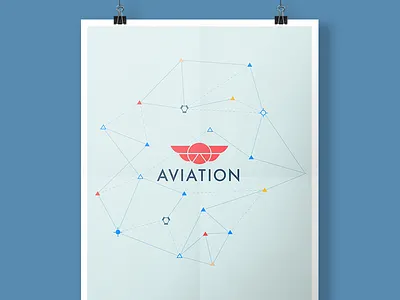Aviation Poster aviation connected dots constellation dots flight fly logo plane stack exchange stack overflow