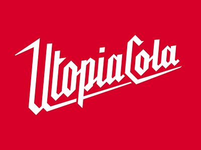 Utopia Cola Comic Masthead blackletter comic italic masthead