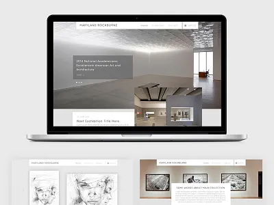 Art gallery web design art clean creative hero section minimal modern web design website