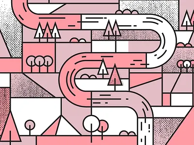 Wilderness art camping outdoors rough stream texture trees vector water wild wildnerness woods