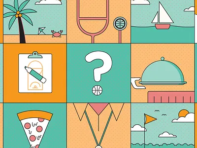 ESPN / NBA article basketball beach coconuts crab espn free agency free agents nba palm tree sailboat stethoscope umbrella