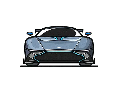 Aston Martin Vulcan aston martin car illustration supercar vulcan