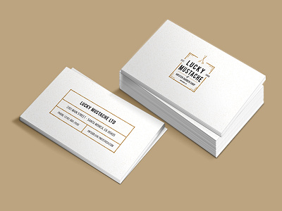 Hipster Business Card beige business card clean hipster mockup vintage white