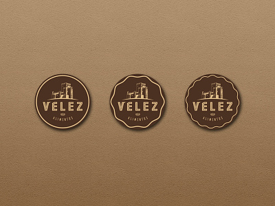 VELEZ Sticker adesivo alimentos castle castle logo catalog catalogo food logo logo designer print design sticker velez velez alimentos