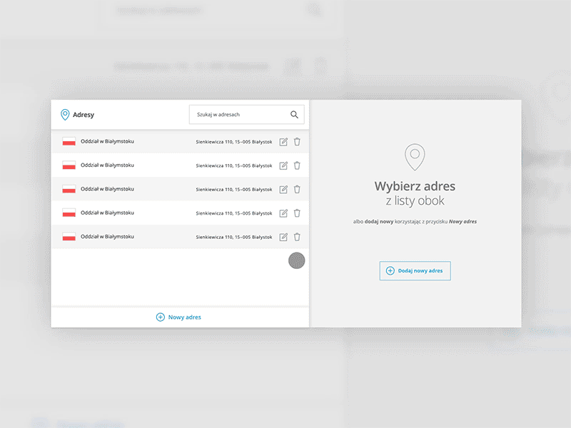 Adding an address after effects animation gif interaction interface motion design ui