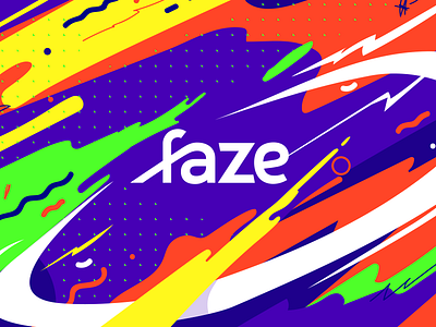 faze logo branding faze fluid fluo logo logotype personal redesign vector