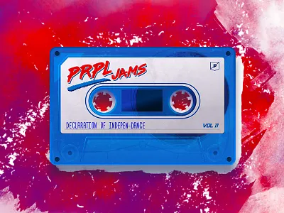 PRPL Mixtape July 2016 cassete illustration tape