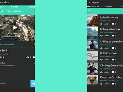 Video edit blue clip communicate edit friends green interaction make share video