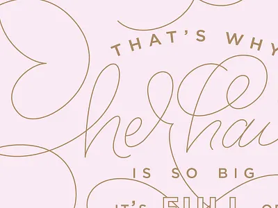 Hair Secrets handlettering lettering swashery