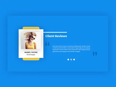 Client Review Section client client reviews opinion testimonial thought ui ux web
