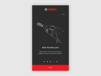 Yamaha Onboarding iPhone - WaveRunners concept design iphone onboarding screen tutorial ui ux waverunner welcom yamaha