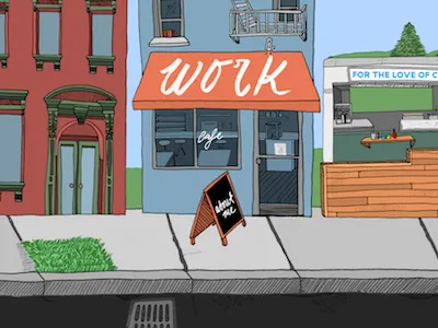 Opening Page Concept illustration portfolio street website