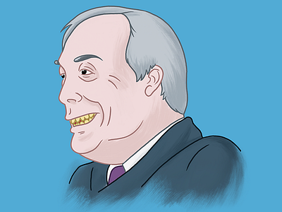 Nigel Farage brexit britain cartoon england humor illustration politics portrait uk