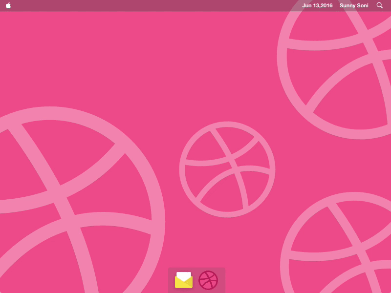 Hello Dribbble! animation debut dribbble first shot gif invite mac principle sketch sketch 3 ui ux