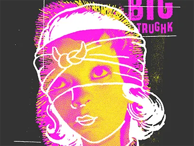 Big Trughk Poster gigposter rock and roll screen print