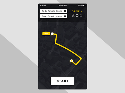 Location Tracker - DailyUI 020 020 challenge daily dailyui location tracker maps mobile navigation ui ux