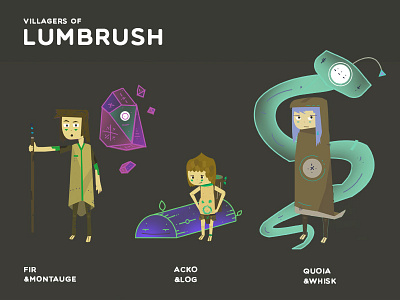 Villagers of Lumbrush character forest sprite villager