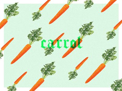 Daily #20 / Carrot Type carrot daily hand type illustration jack harvatt new orange typography vector