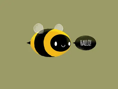 Hallo! abelha bee honeybee insect