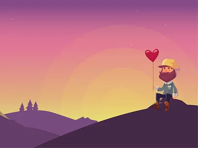 Searching For Love artist beard beautiful couple heart landscape love mountains partner relationship udaipur wedding