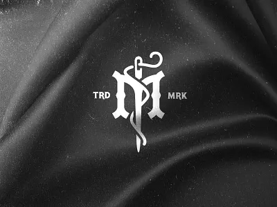 Needle apparel dusan klepic fashion logo m modern monogram needle tailor textile vintage