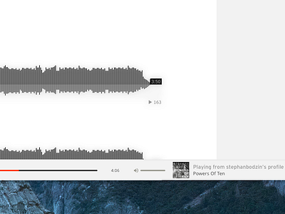 SoundCloud for Mac - Player app audio controls desktop mac minimal music player soundcloud ui ux