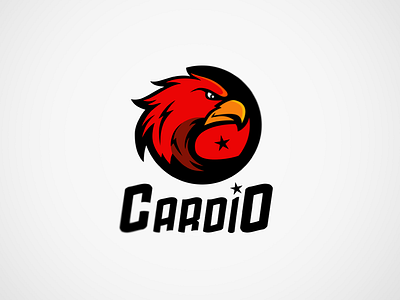 Cardio bird cardio dribbble esport free game invation logo red star team usa