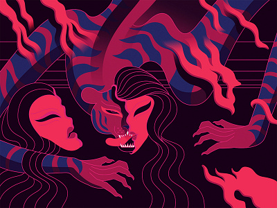 weretiger, detail animal tiger transformation weretiger woman