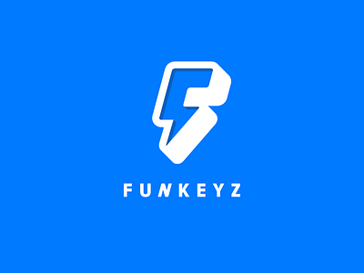 Funkeyz animation team branding design icon lightning logo mark symbol vector