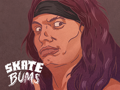 Skate Bums posters - Billy art artwork design gameart illustration indygame portraits posters skate skateboard skateboarding sketch