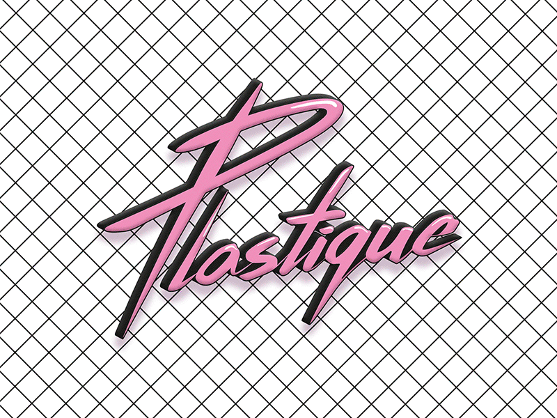 Plastique 80s brand illustration lacomedi logo pastel pattern plastique