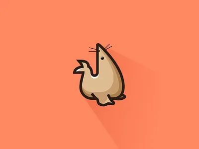 Seal arrested development cute illustration lucille ocean orange sea seal