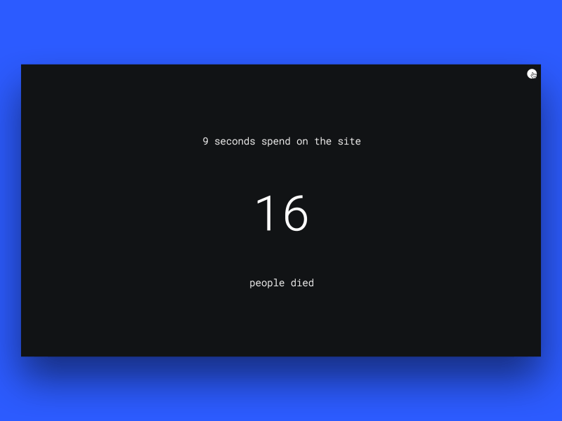 Death vs. Life button counter death life one page application pulse statistic switch switcher ui ux web